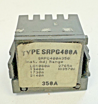 GE - SRPG400A350 - RATING PLUG W/ ADJUSTABLE INSTANTANEOUS TRIP - 350A