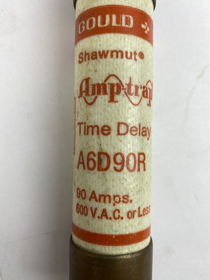 Gould Shawmut Amp-trap 2000 & Amp-trap II A6D90R 90A 600V Fuse "Lot of 5"