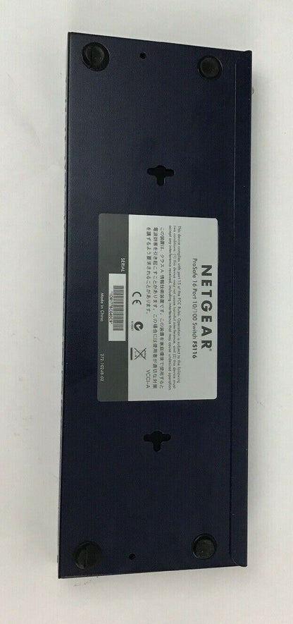 NETGEAR PROSAFE PORT 10/100 SWITCH FS116