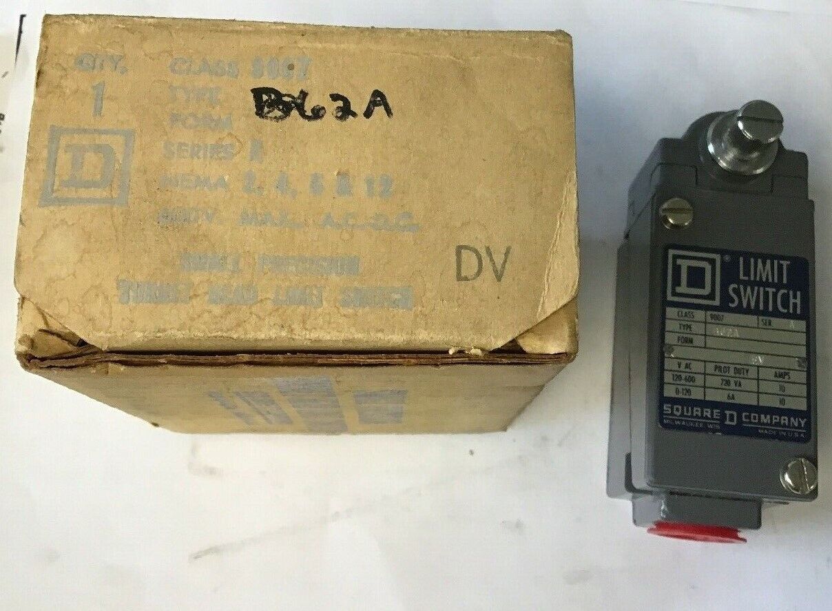 SQUARE D 9007 B62A TURRET HEAD LIMIT SWITCH SER. A