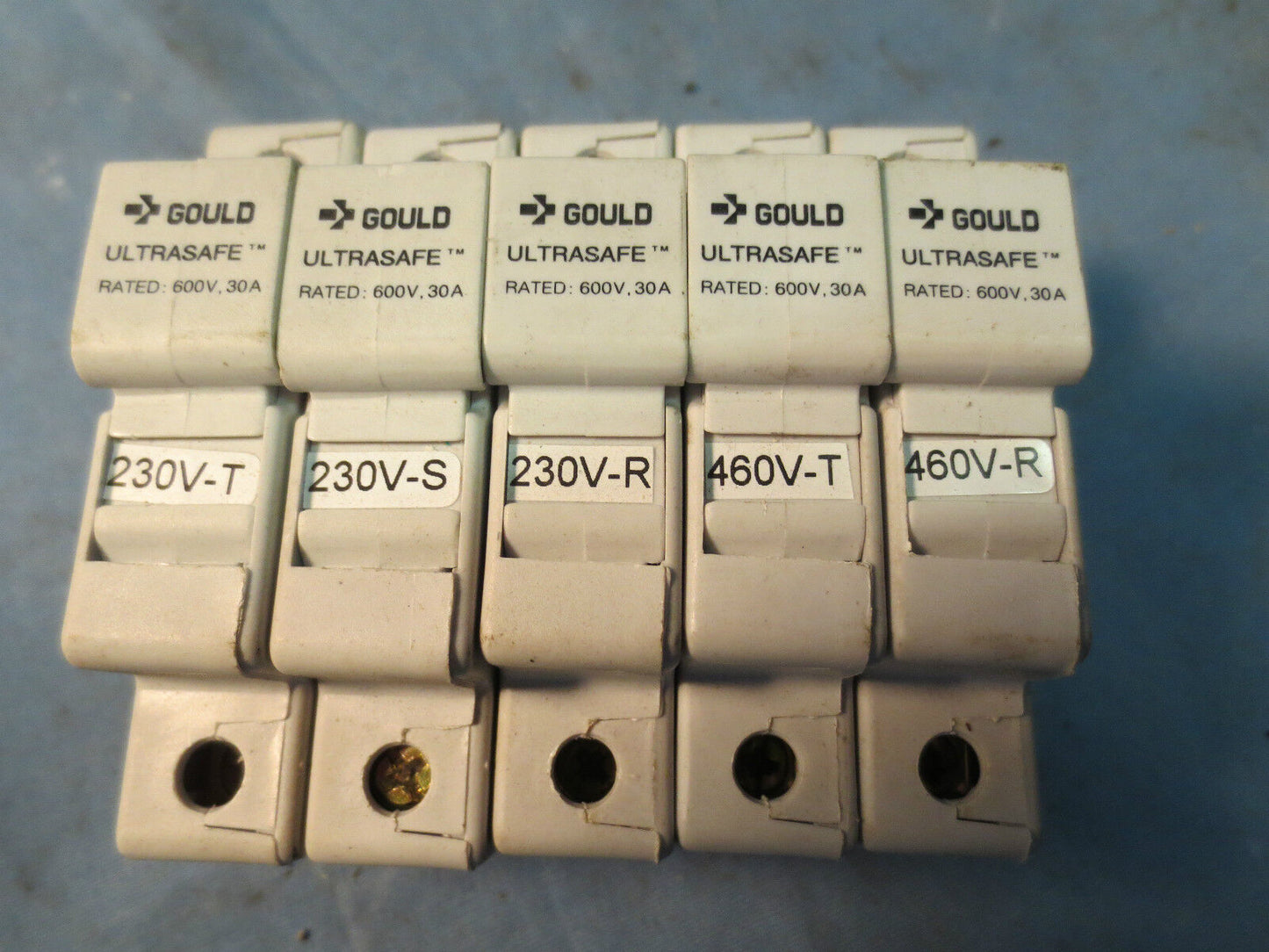 GOULD USM1 FUSE HOLDER, 1-POLE, 600V, 30A - LOT of 5