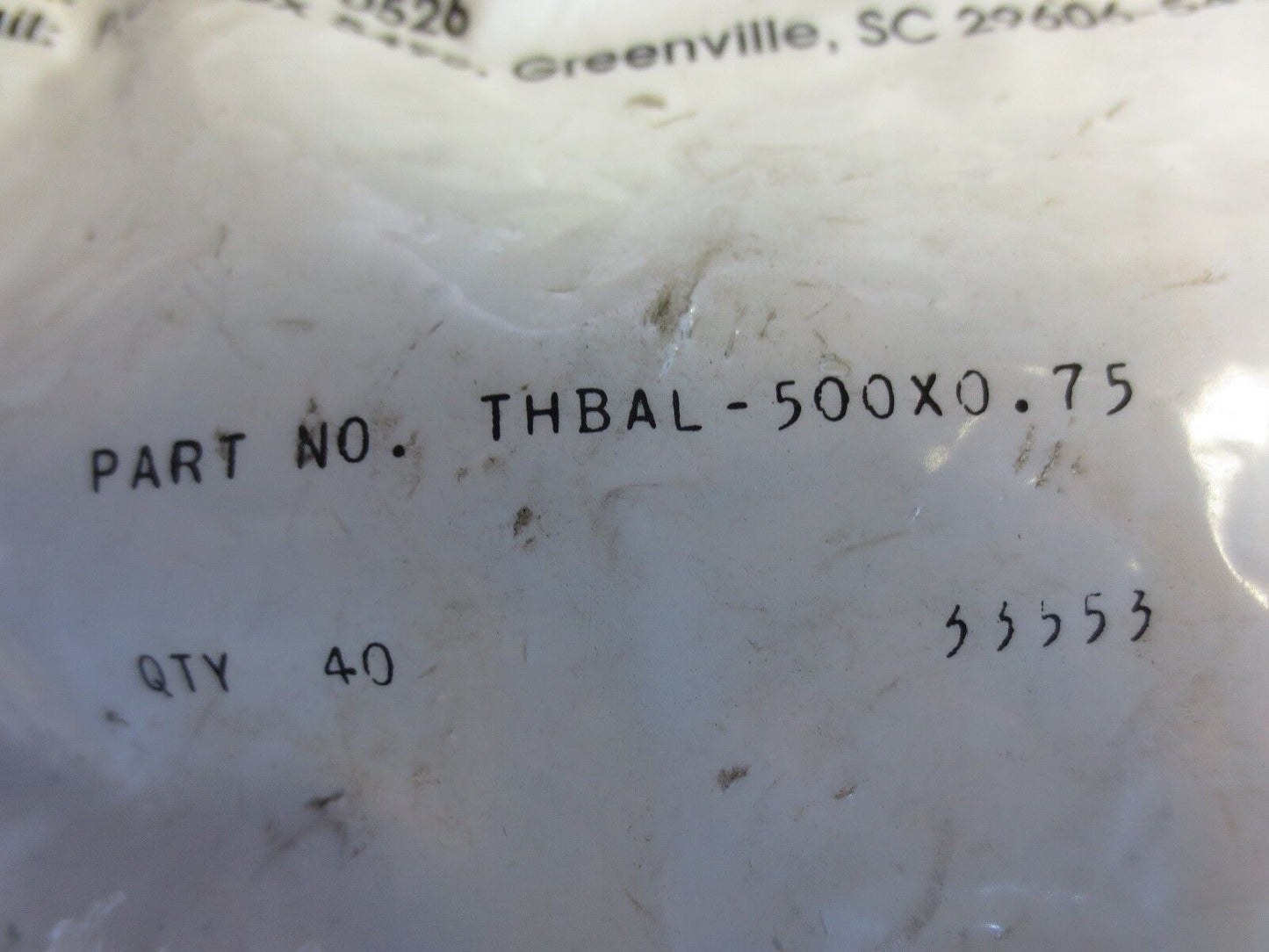 JAMES C. WHITE THBAL-500 x 0.75 ALUMINUM BOLTS for TUBETRACK 33553 LOT of 40 NEW