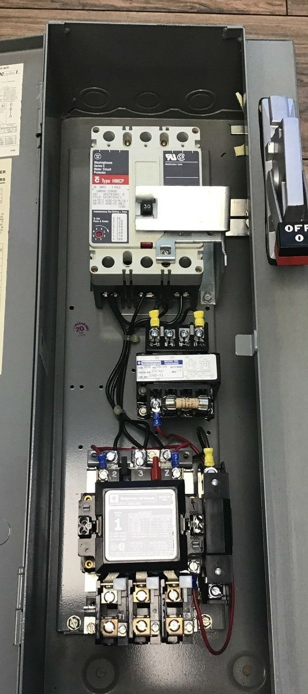TELEMECANIQUE A31C481D-MOD5 COMBO MOTOR STARTER DISCONN.10HP 3PH 480V