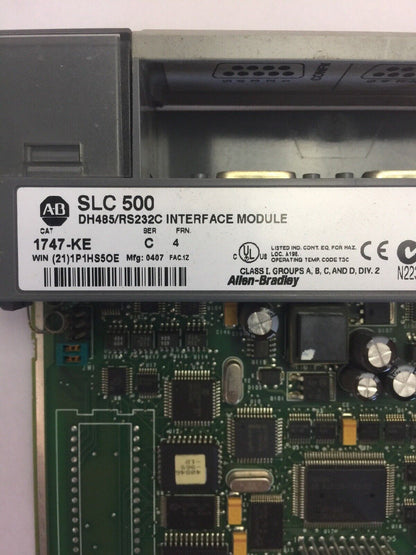 ALLEN BRADLEY 1747-KE SER C FRN 4 DH485/RS232C INTERFACE MODULE