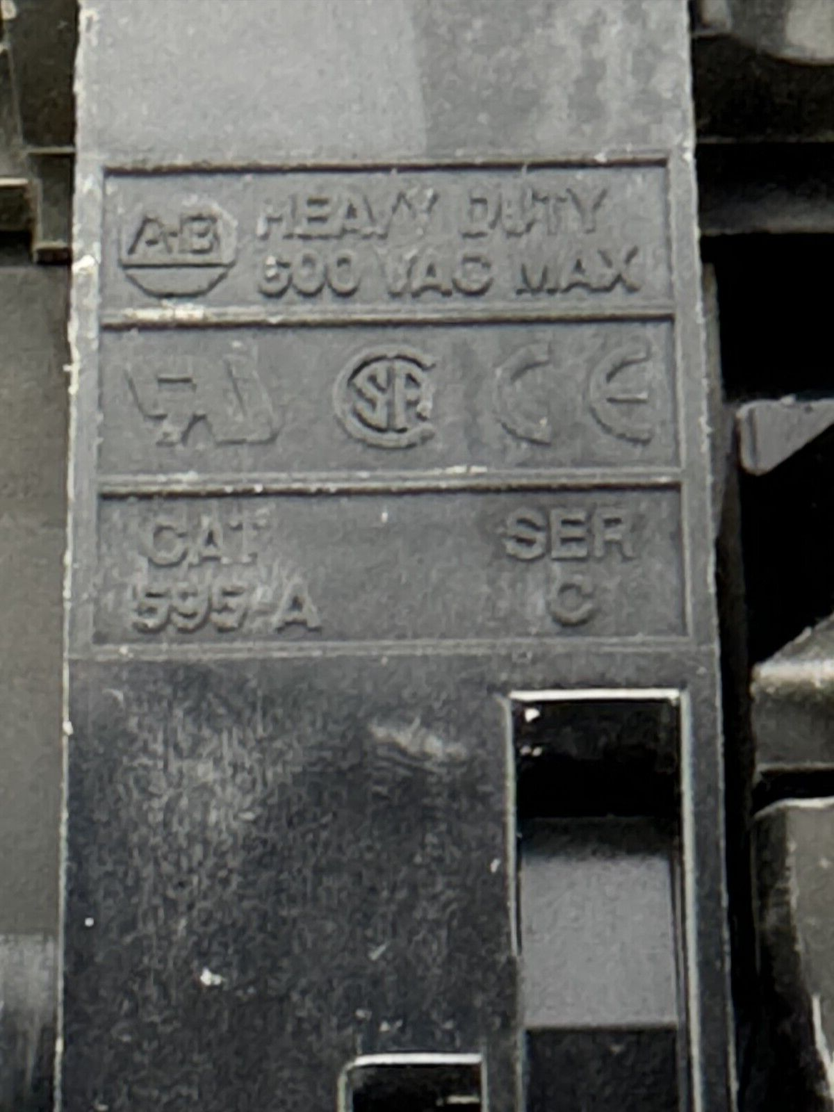 ALLEN-BRADLEY - 500F-COD930 SER. C - 120V COIL W/ 592-EUTC SER. A & 595-AB (X2)
