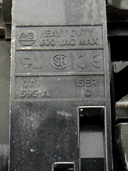 ALLEN-BRADLEY - 500F-COD930 SER. C - 120V COIL W/ 592-EUTC SER. A & 595-AB (X2)