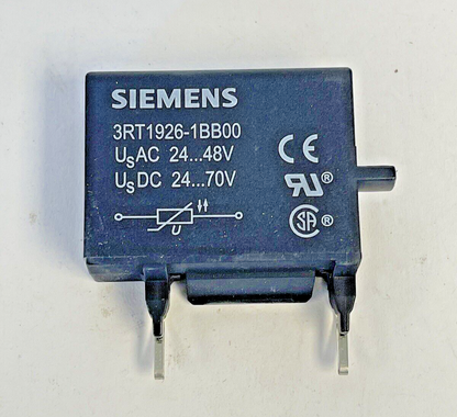 SIEMENS *LOT OF 2* - 3RT1926-1BB00 - VARISTOR SURGE SUPPRESSOR - 24-48 VAC