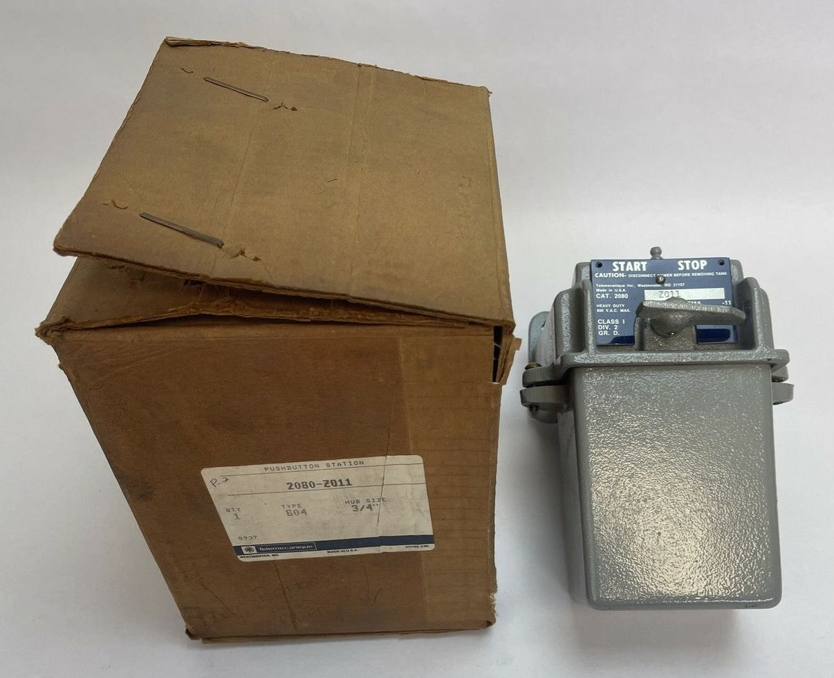 TELEMECANIQUE 2080-ZQ11 PUSHBUTTON STATION 600VAC