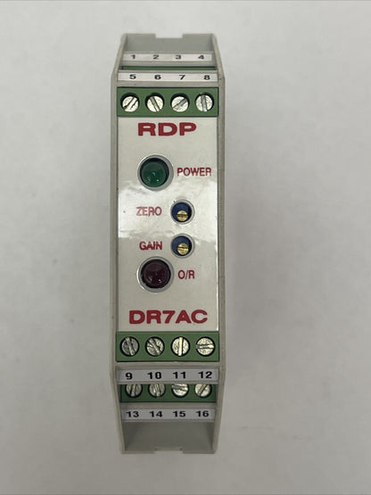 RDP ELECTRONICS DR7AC TRANSDUCER AMPLIFIER 9-36VDC 3VA