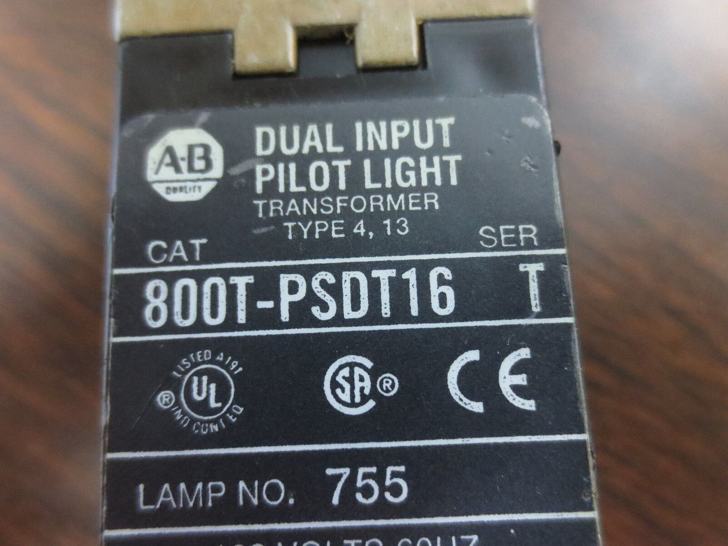 ALLEN-BRADLEY 800T-PSDT16 Ser. T DUAL INPUT PILOT LIGHT, BLUE LENS
