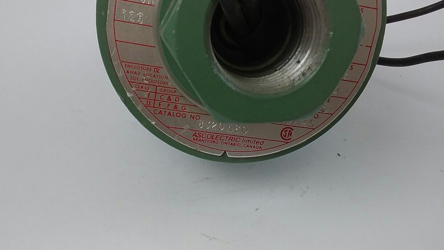 ASCO 8320A20 SOLENOID VALVE USED