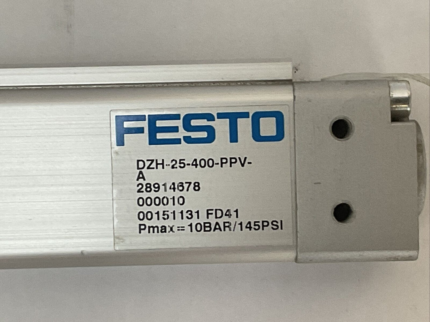 FESTO DZH-25-400-PPV-A FLAT CYLINDER 10BAR / 145PSI
