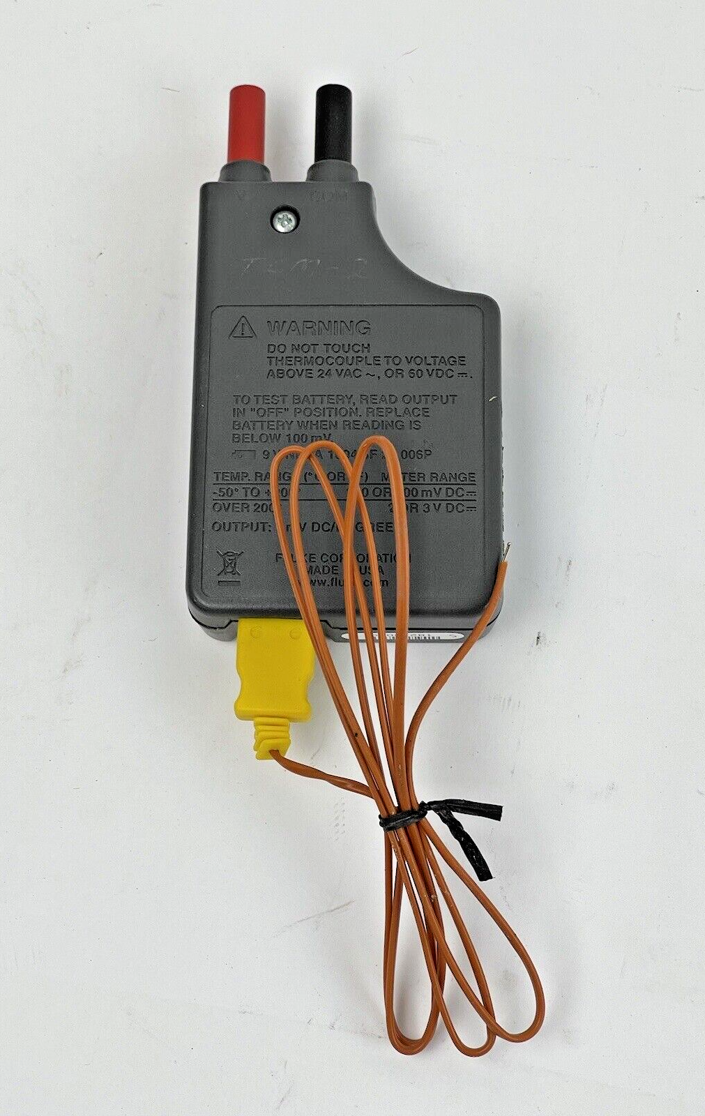 FLUKE - 80TK - THERMOCOUPLE MODULE - THEMOCOUPLE CONVERTER WITH K-TYPE THERMOCOU