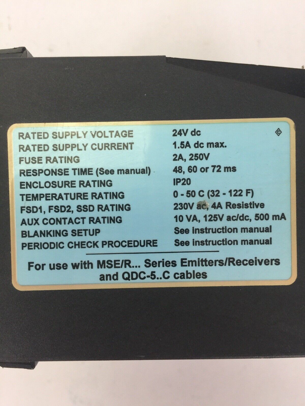 BANNER MSDINT-1 MINI-SCREEN CONTROLLER MODULE 24VDC 1.5A