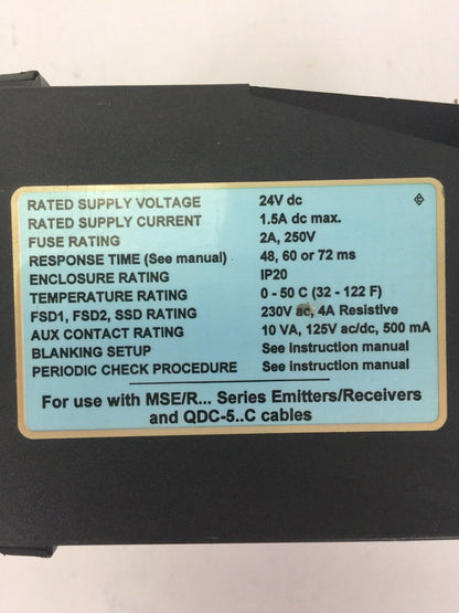 BANNER MSDINT-1 MINI-SCREEN CONTROLLER MODULE 24VDC 1.5A