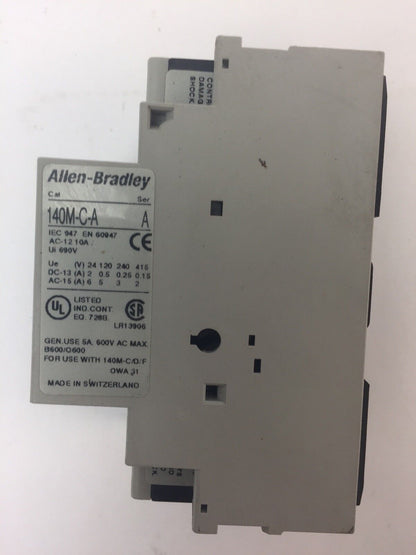 ALLEN BRADLEY 140M-C2E-A63 MOTOR PROTECTOR CIRCUIT BREAKER 0.4-0.63A SER B