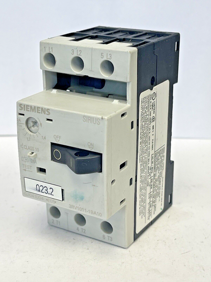 SIEMENS - 3RV1011-1BA10- CIRCUIT BREAKER / MOTOR PROTECTOR