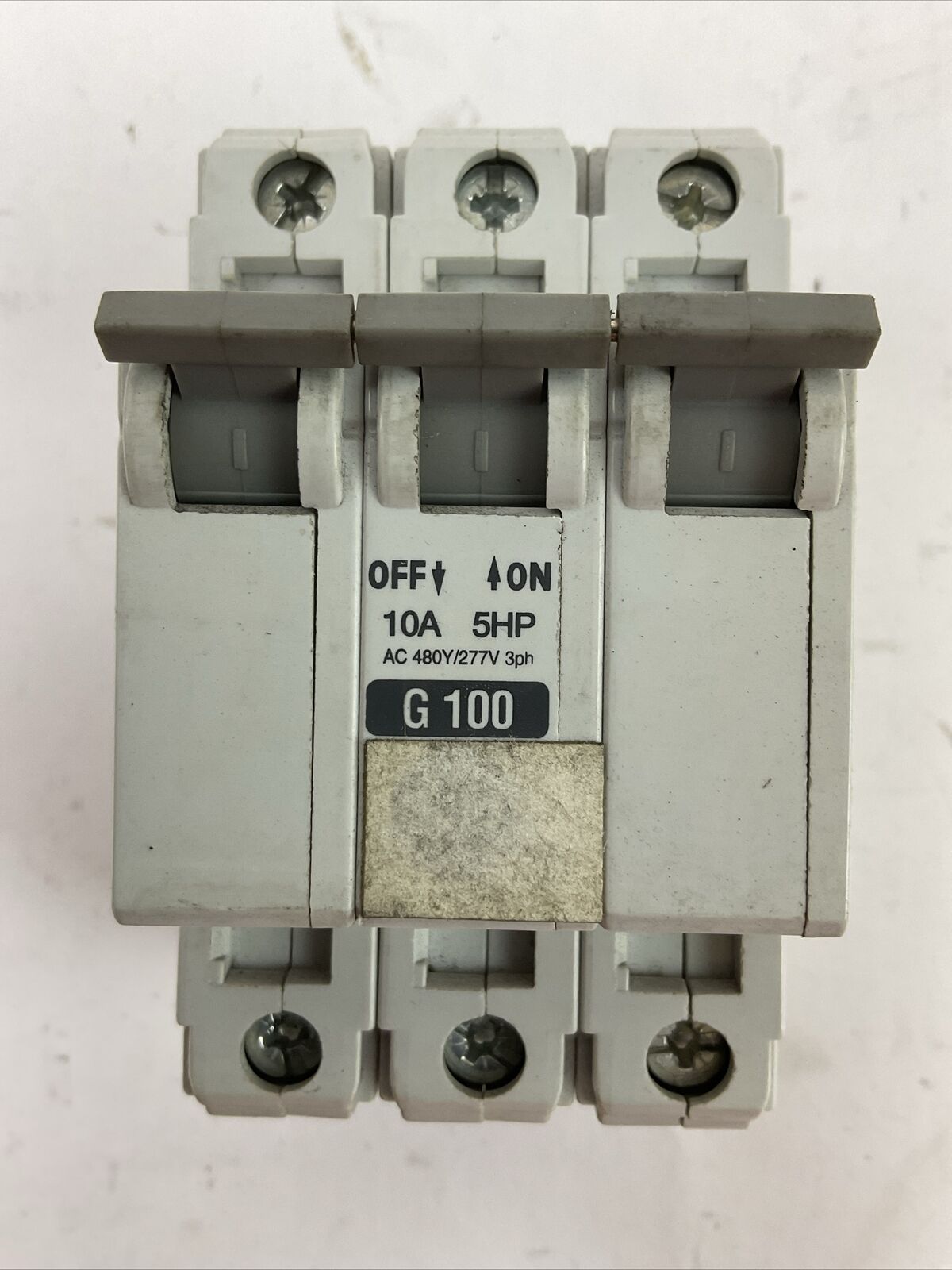 ALLEN BRADLEY 1492-CB3G100 MANUAL MOTOR CONTROLLER 10A 5HP 3PH 480Y/277VAC 3POLE