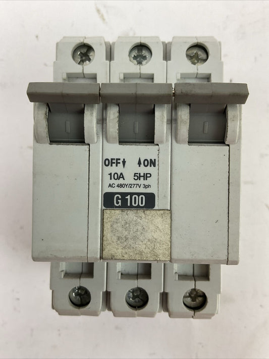 ALLEN BRADLEY 1492-CB3G100 MANUAL MOTOR CONTROLLER 10A 5HP 3PH 480Y/277VAC 3POLE