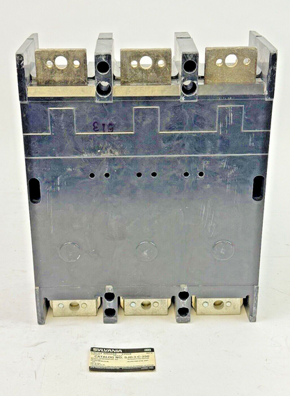 GTE/ SYLVANIA - SJD-3-C-350 - CIRCUIT BREAKER - TYPE AJD, 350 A, 240 VAC, 3 POLE