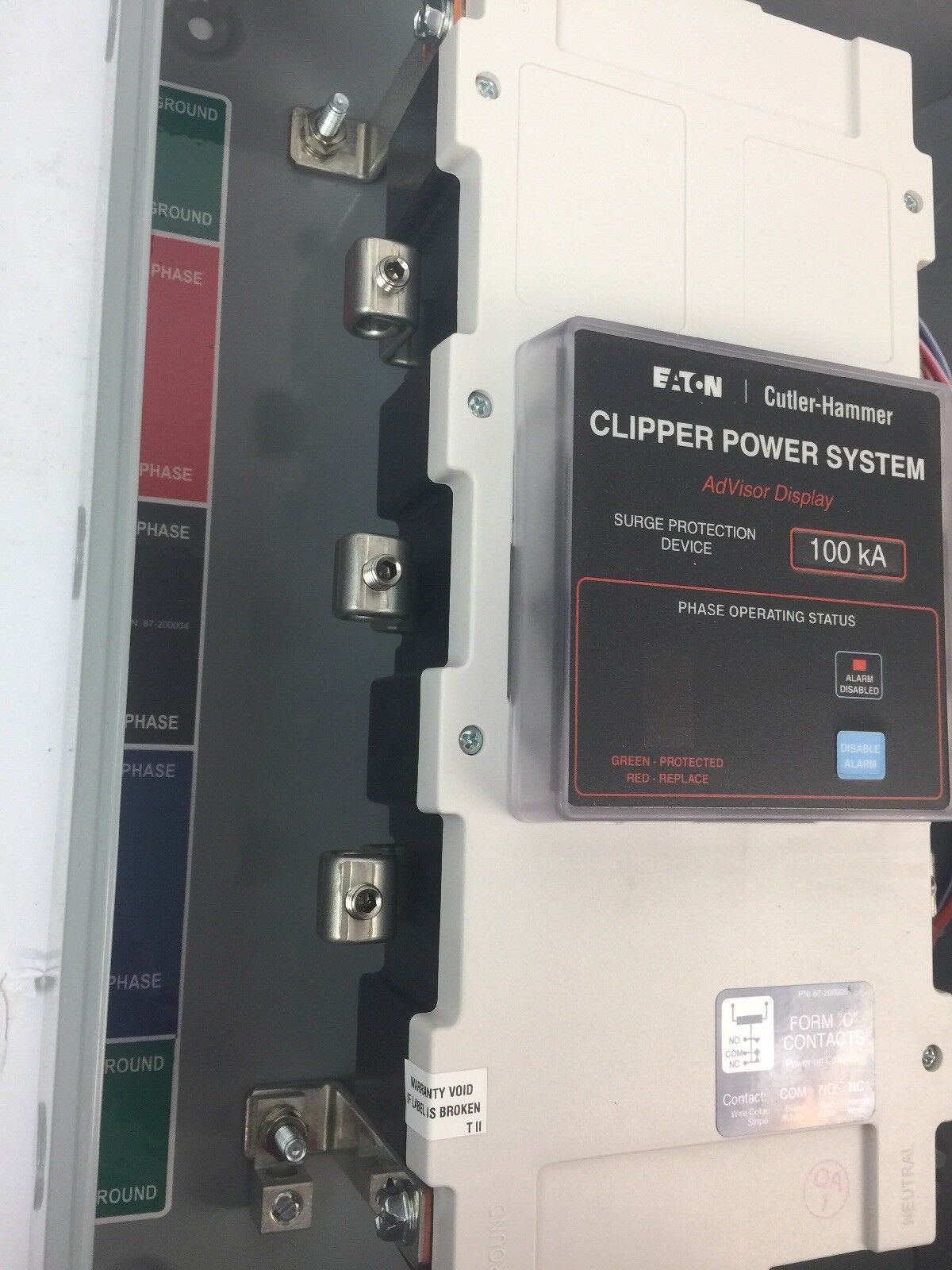 EATON CUTLER HAMMER CPS100480YSK CLIPPER POWER SYSTEM VISOR 480Y/277VAC 3PH