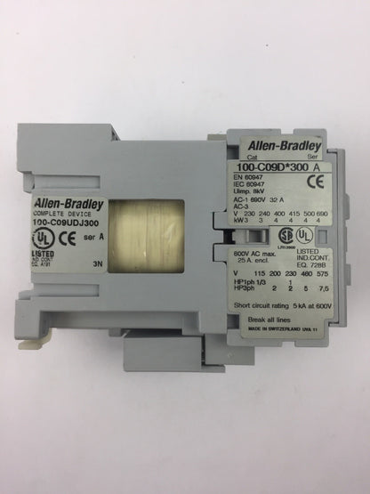 ALLEN BRADLEY 100-C09UDJ300(100-C09D*300 CONTACTOR & 100-FSD250 SURGE PROTECTOR
