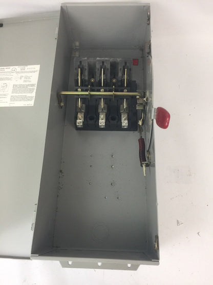 CHALLENGER HD363NFC HD SAFETY SWITCH 600VAC/DC 100AMP 75HP TYPE 1 ENCLOSURE