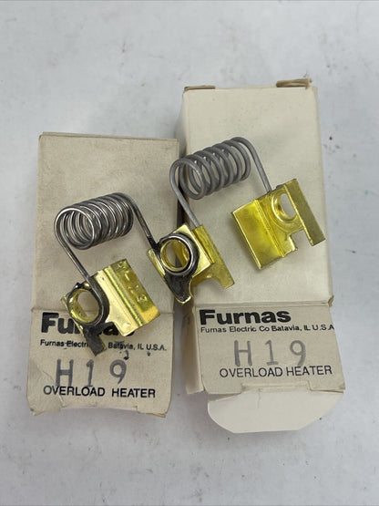 FURNAS H19 OVERLOAD HEATER (LOT OF 2)