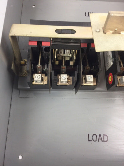 WESTINGHOUSE SDS-6030 30 MAX AMP MAX VOLT 600 AC 250 DC DISCONNECT SWITCH 6 POLE