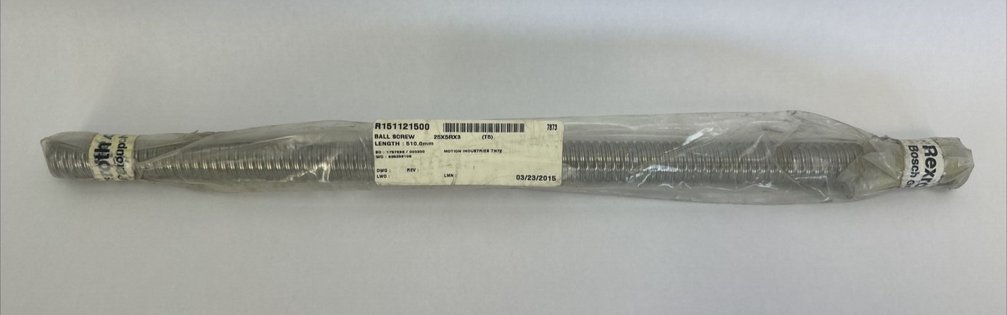 REXROTH R151121500 BALL SCREW 25X5RX3