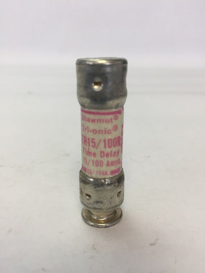 SHAWMUT TRI-ONIC TR15/100R TIME DELAY FUSE 15/100A 250VAC CLASS RK5 (BOX OF 10)