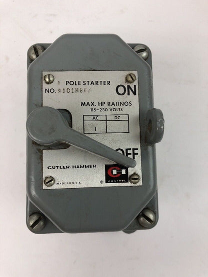 CUTLER HAMMER 9101H96A MANUAL X LINE STARTER NEMA 4&5 A.C. 115/230 VOLTS 1HP MAX