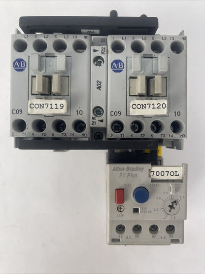 ALLEN BRADLEY REVERSING STARTER 104-C09D22 600VAC 25A COIL 120V 60HZ 193-EECB