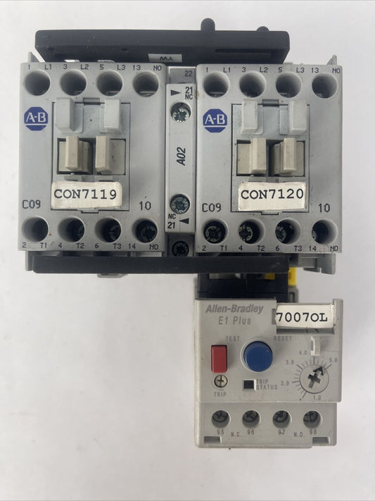 ALLEN BRADLEY REVERSING STARTER 104-C09D22 600VAC 25A COIL 120V 60HZ 193-EECB