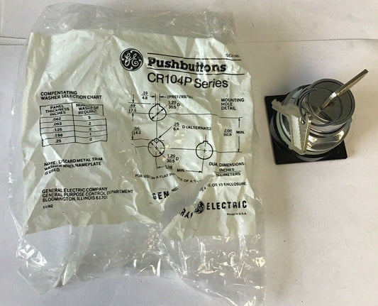 GENERAL ELECTRIC KEYED  SELECTOR SWITCH CR104P SERIES