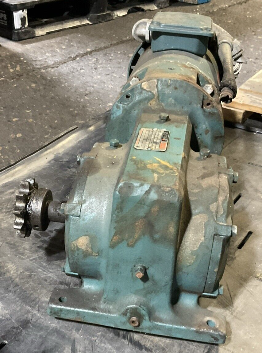 RELIANCE ELECTRIC P56H1474R-JA AC MOTOR 10286813-QLR GEAR MOTOR A52A0727