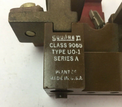 SQUARE D 9065 UO-1 OVERLOAD RELAY 600V AC OR DC SERIES A