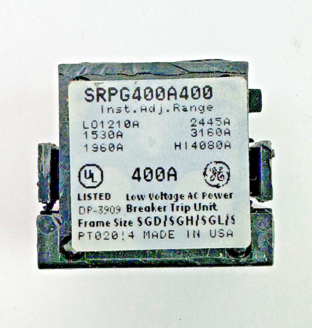 GE - SRPK1200B400 - SPECTRA RMS RATING PLUG - 400 AMP - NEW OLD STOCK