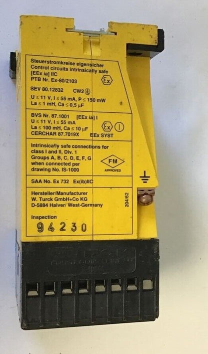 TURCK MS1-33 SWITCHING AMPLIFIER RELAY 120VAC 50/60HZ