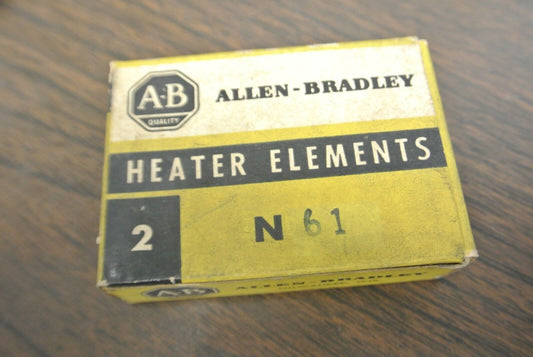 BOX of 2 / ALLEN-BRADLEY N61 / OVERLOAD HEATER ELEMENT / NEW SURPLUS