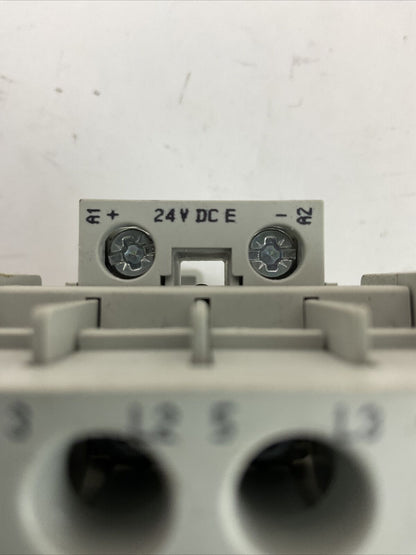 ALLEN BRADLEY 100-C09E*10 SER A CONTACTOR 600VAC 25AMP 7.5HP 3PH COIL 24VDC