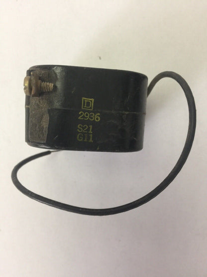 SQUARE D 2936-S21-G11 COIL 480V 60CY 240V 60CY LEAD IS COMMON