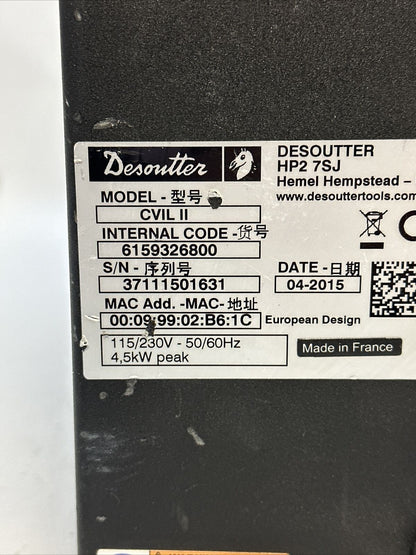 DESOUTTER CVIL II CONTROLLER 115/230VAC 50/60HZ 4,5kW V4.8AA