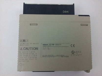 OMRON, CS1W-ID211, CS1WID211, INPUT UNIT MODULE, 24V-DC, 7mA, CLASS 2 ONLY