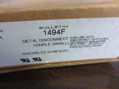 ALLEN-BRADLEY 1494F-M1 METAL DISCONNECT HANDLE (SMALL) - NEW SURPLUS