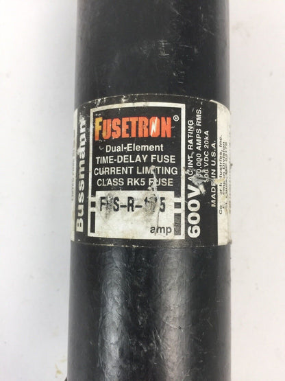 FUSETRON FRS-R-175 DUAL ELEMENT TIME DELAY FUSE CURRENT LIMITING CLASS RK5 175A