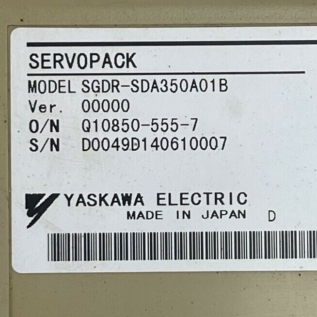 YASKAWA SGDR-SDA350A01B SERVOPACK DRIVE