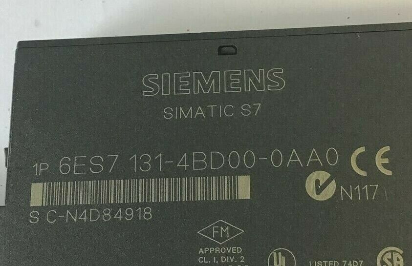 SIEMENS 6ES7 131-4BD00-0AA0 MODULE W/ 6ES7 193-4CB00-0AA0 TERMINAL ***LOTOF8***