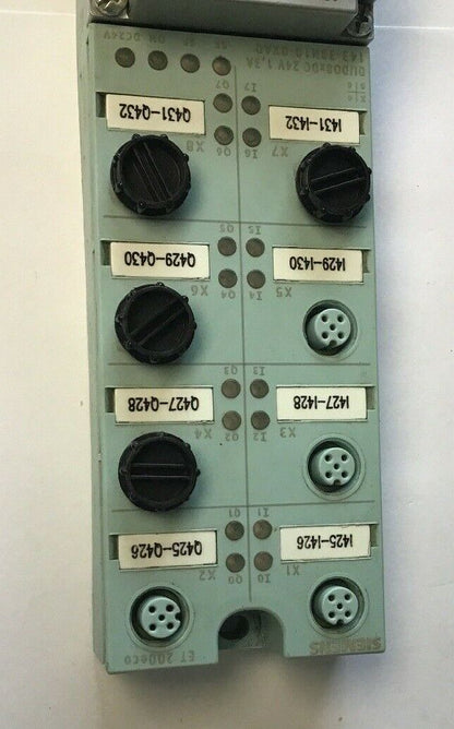 SIEMENS 6ES7 141-3BH10-0XA0 MODULE 6ES7 194-3AA00-0BA0 TERMINAL BLOCK 24VDC