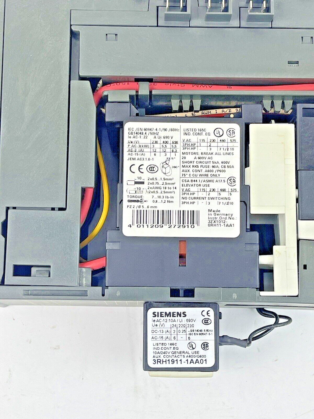 SIEMENS - 3RK1301-1HB00-0AA2/ 3RV1011-1HA10/ 3RH1911-1AA01/ 3RK 1903-2AA00